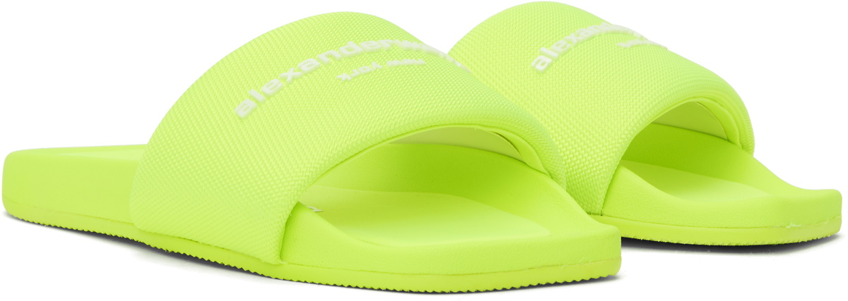 Alexander Wang Yellow AW Pool Slides