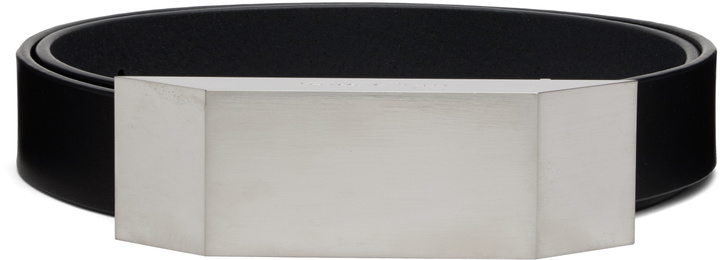Photo: Rick Owens Black Lido Beveled Buckle Belt