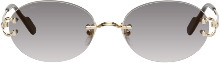Photo: Cartier Gold 'Décor C Classique de Cartier' Sunglasses