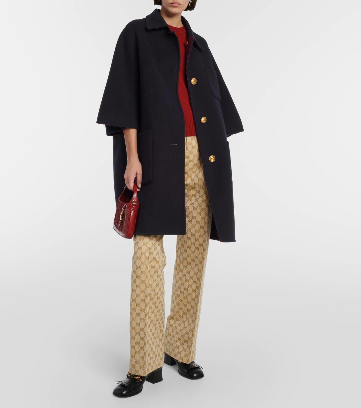 Gucci Reversible wool and silk coat Gucci