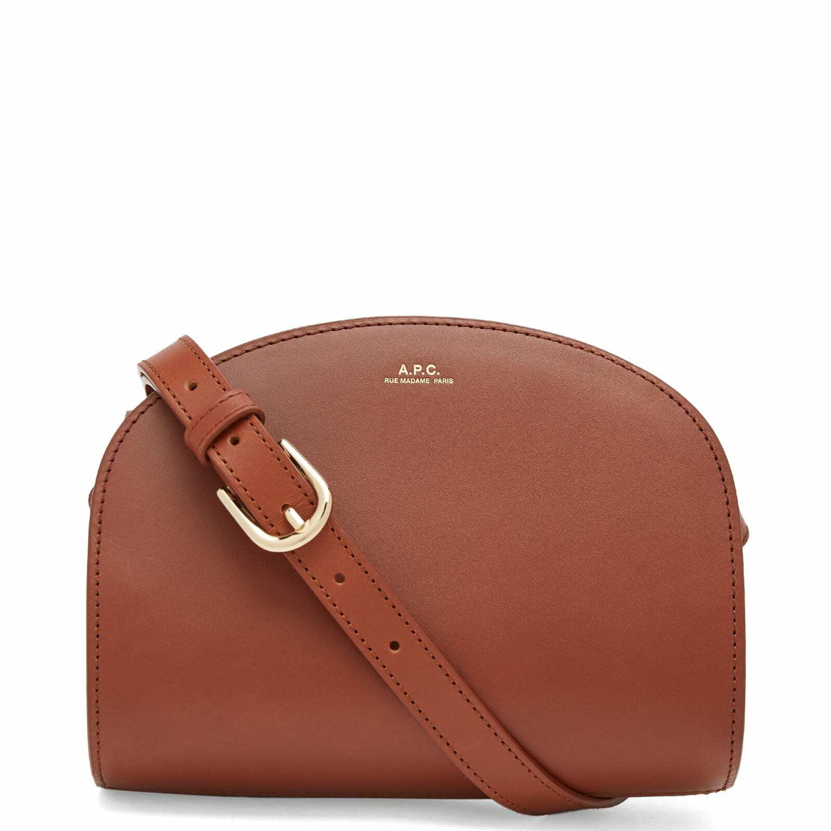 A.P.C. Women's Mini Demi Lune Bag in Hazelnut A.P.C.