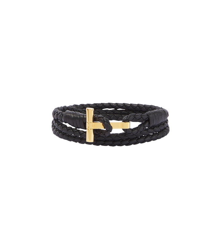 Photo: Tom Ford T braided leather bracelet