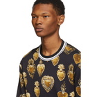 Dolce and Gabbana Black Sacred Heart Sweatshirt