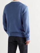 POLO RALPH LAUREN - Intarsia Cotton Sweater - Blue - M