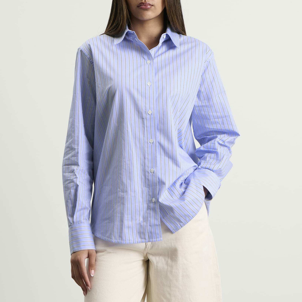 Anine Bing Women's Essie Shirt in Blue Stripe