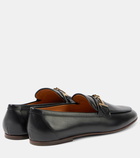 Tod's T Ring leather loafers