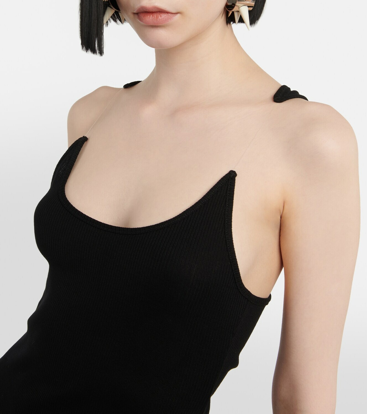Y/Project - Ribbed-knit cotton maxi dress Y/Project