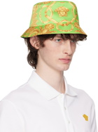 Versace Green & Gold Heritage Print Bucket Hat