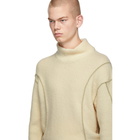 Sulvam Off-White Mock Turtleneck