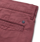 NN07 - Crown Garment-Dyed Cotton-Blend Twill Shorts - Pink