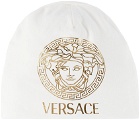 Versace Baby White Medusa Beanie
