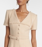 Roland Mouret Belted bouclé maxi dress