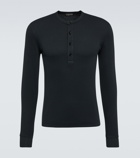 Tom Ford Ribbed-knit jersey Henley shirt