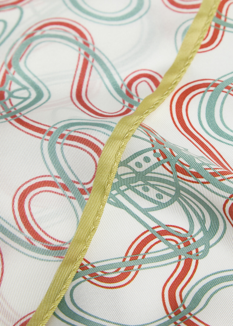 Vivienne Westwood Wiggle Orb Printed Silk Scarf - Ivory - One Size