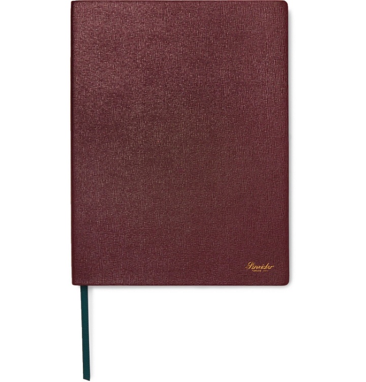 Photo: Pineider - Milano Leather Notebook - Red
