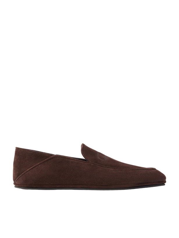 Photo: John Lobb - Kingston II Collapsible-Heel Suede Loafers - Brown