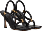 Bottega Veneta Black Stretch Strap Sandals