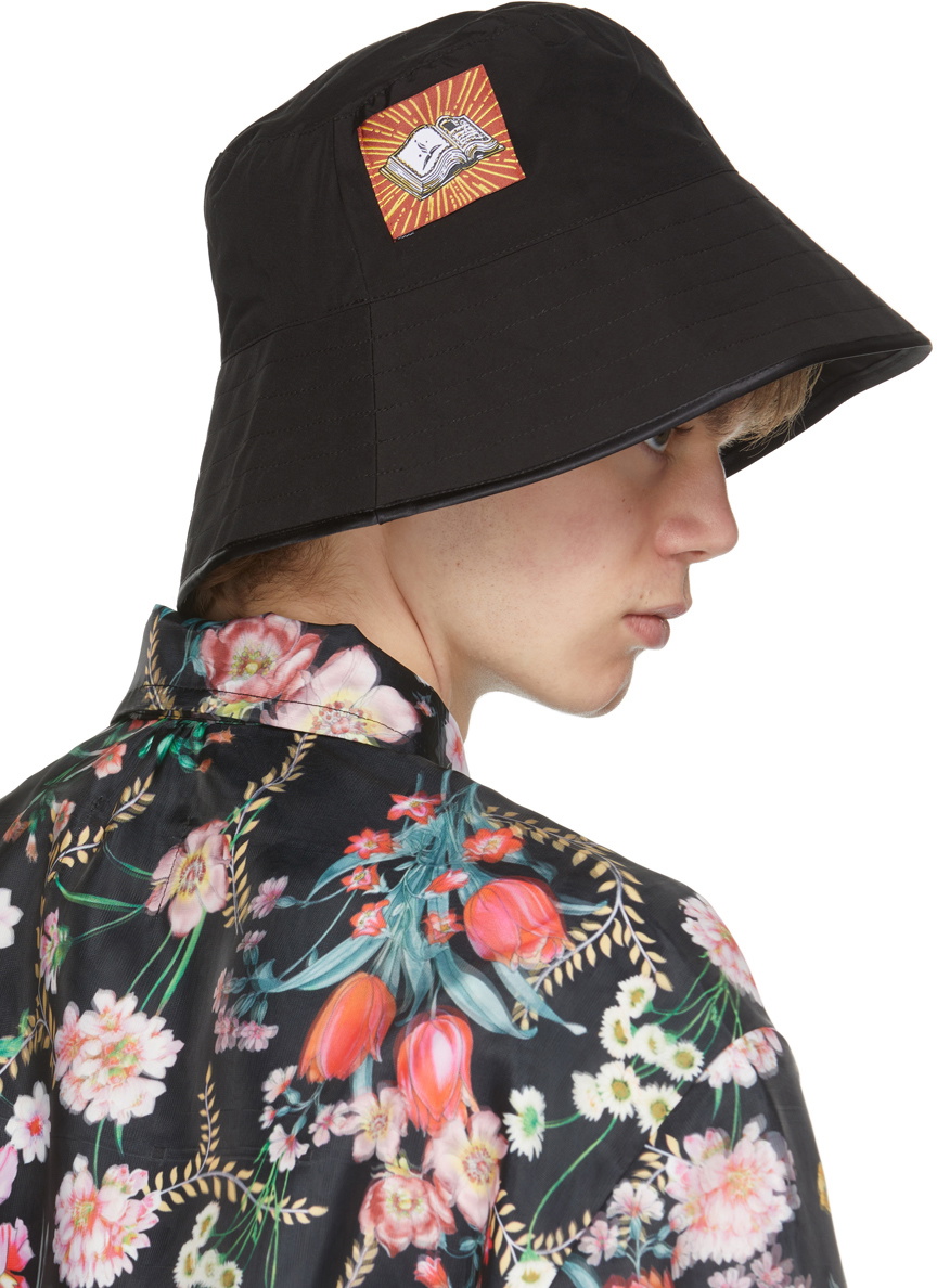 Boramy Viguier Black Twill Bucket Hat