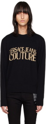 Versace Jeans Couture Black Crewneck Sweater