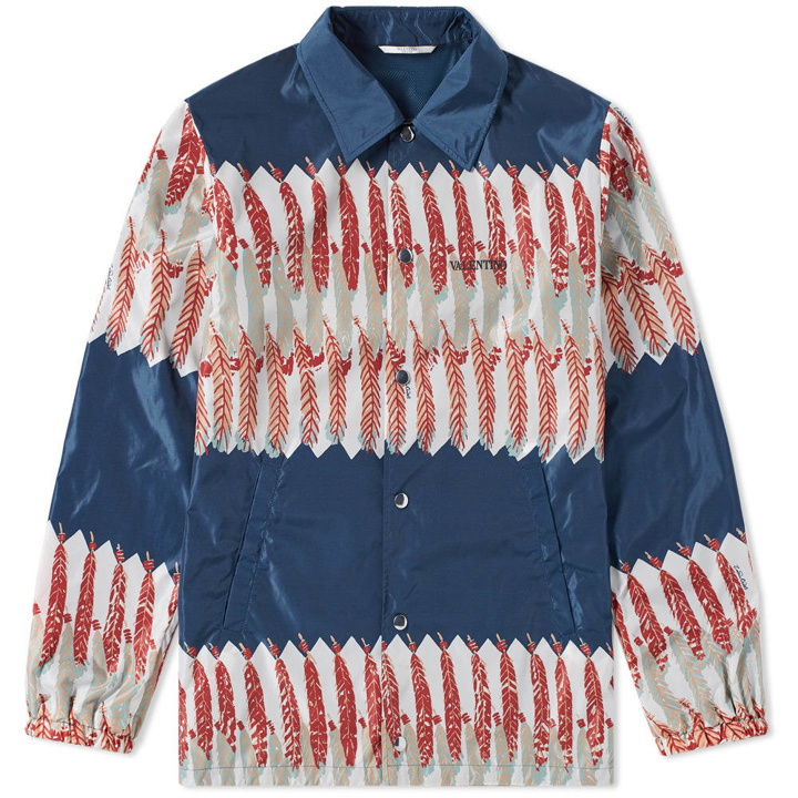 Photo: Valentino Zandra Rhodes Print Coach Jacket Blue