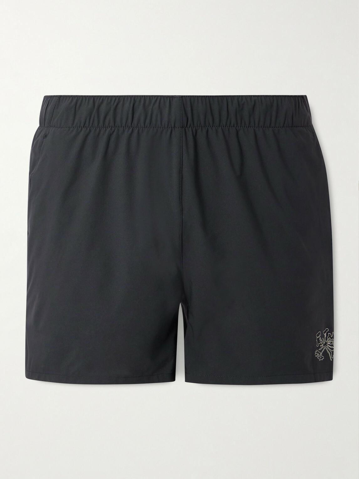 Portal - Marka Liner 5" Mesh-Trimmed Recycled-Shell Running Shorts - Black