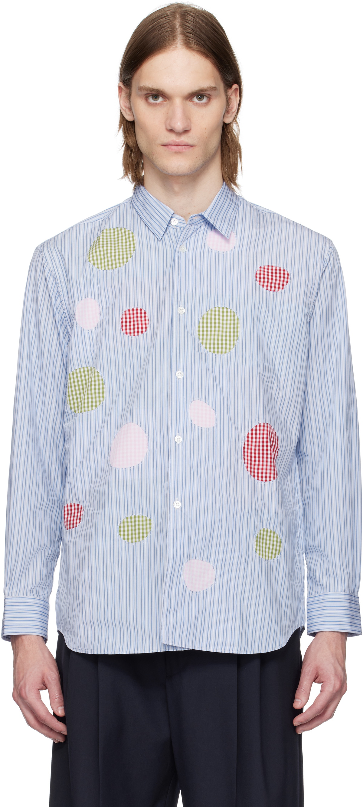 Yarn Dyed Cotton Stripe Poplin Shirt