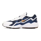 Nike White and Navy Air Zoom Alpha Sneakers