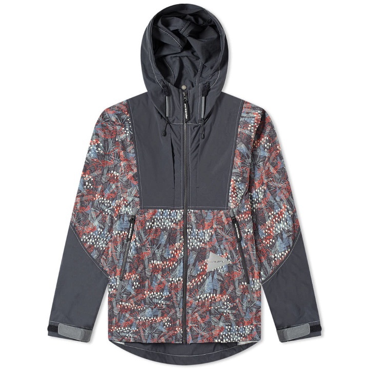 Photo: And Wander Printed Stretch Jacket Charcoal