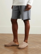 Mulo - Shearling-Lined Suede Slippers - Brown