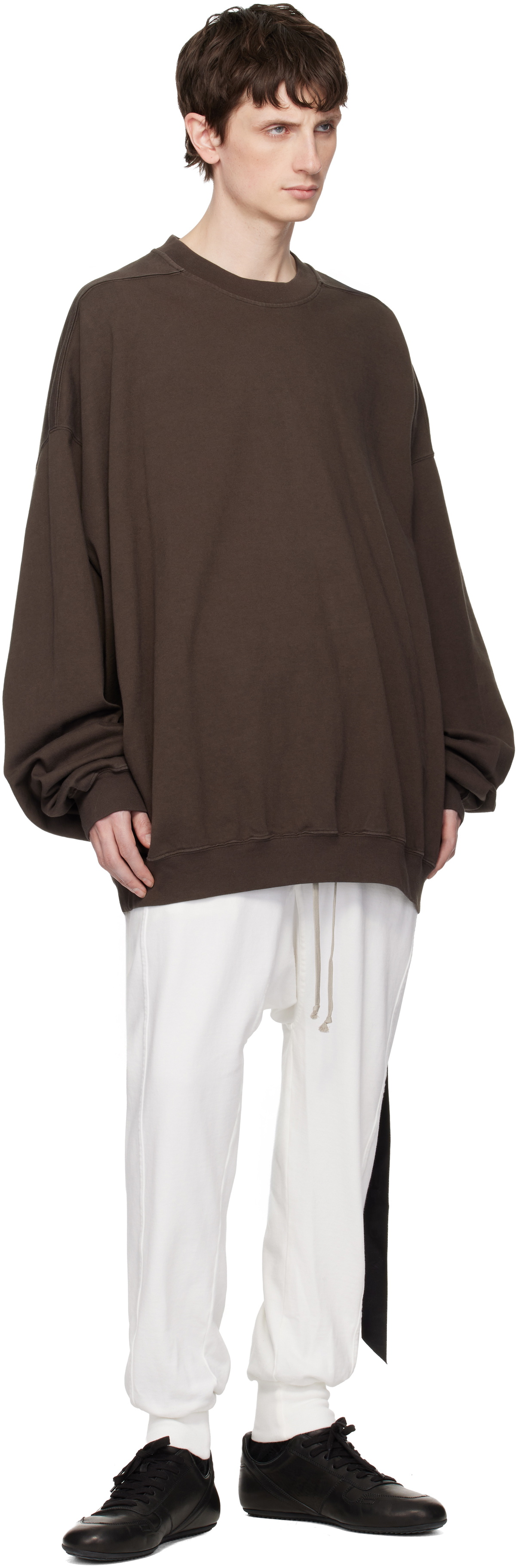 Rick Owens DRKSHDW Gray Temple Hun Crewneck Sweatshirt