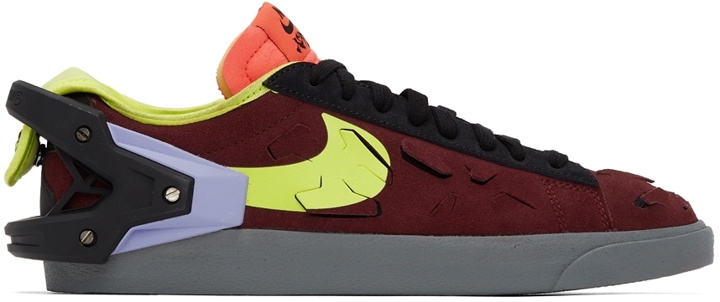 Photo: Nike Burgundy ACRONYM ® Edition Blazer Low Sneakers