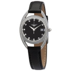 Longines Equestrian Collection Arche Quartz Diamond Black Dial Ladies Watch L6.136.0.57.0