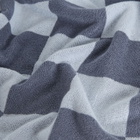 HAY Check Bath Towel in Steel Blue 