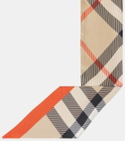 Burberry Burberry Check silk twill scarf