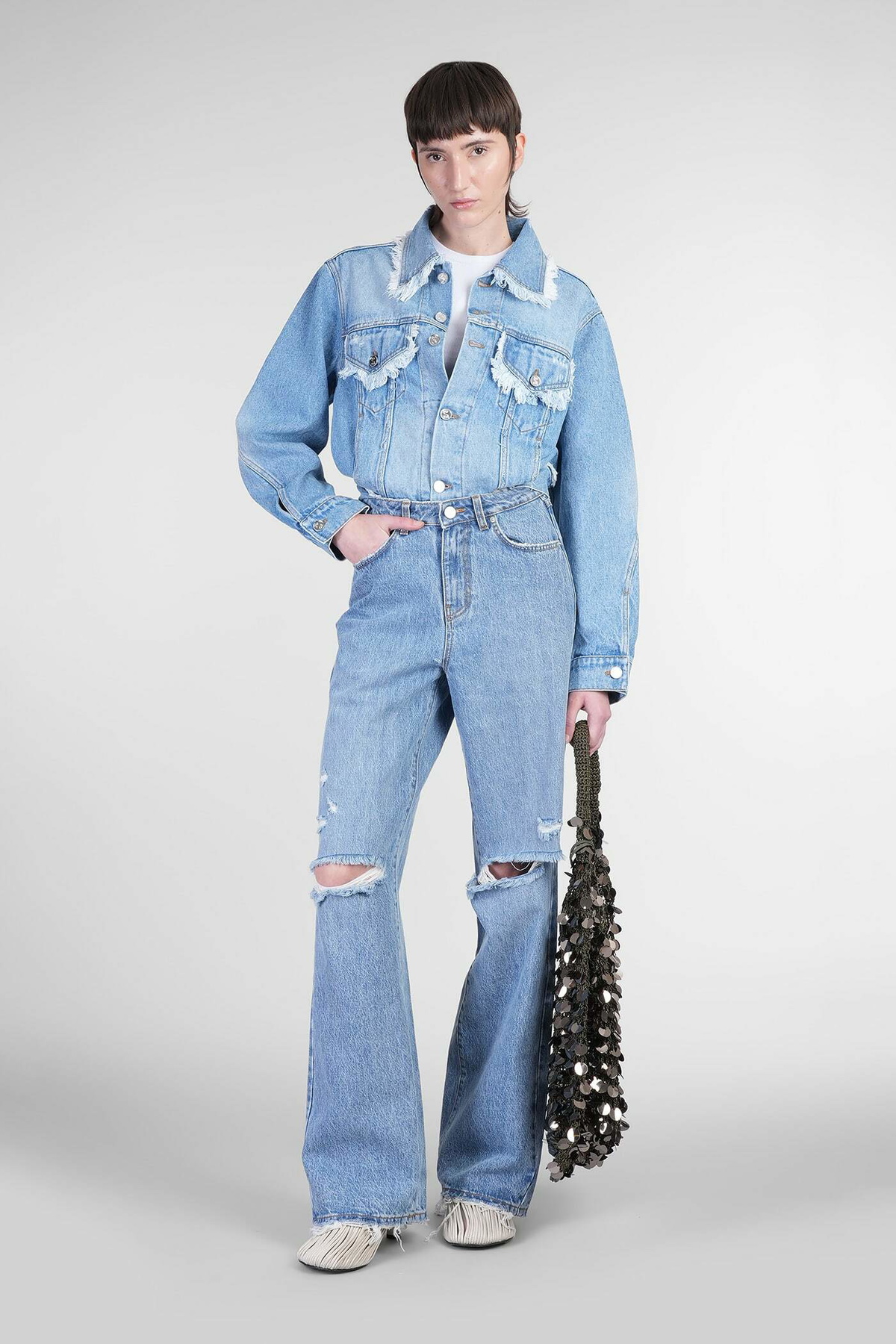 Séfr Jeans In Blue Cotton
