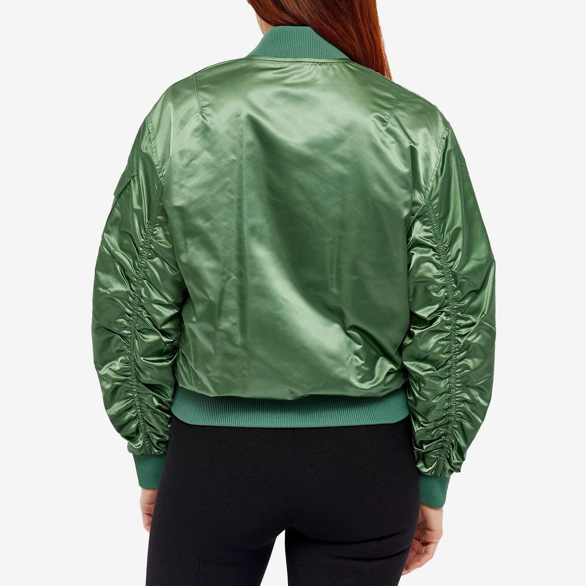 ジャケット MONCLER Women Jackets 093 1A001 60 539ZD835 Green Moncler Velvet Puffer Jacket, Size 1