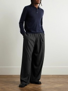 Guest In Residence - Airy Cashmere Polo Shirt - Blue