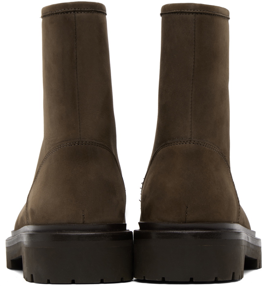 Legres Brown Zipper Boots