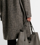 Brunello Cucinelli Herringbone wool-blend coat