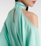 Taller Marmo Mambo halterneck belted kaftan