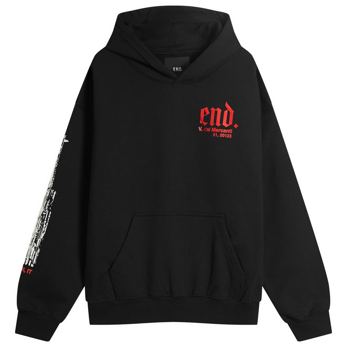 END. City Series 2.0 Milan Hoodie in Black