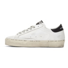 Golden Goose White and Black Hi Star Sneakers