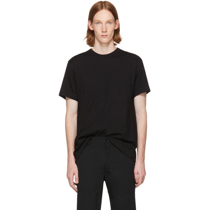 Photo: Comme des GarÃ§ons Homme Plus Black Open Back Strap T-Shirt