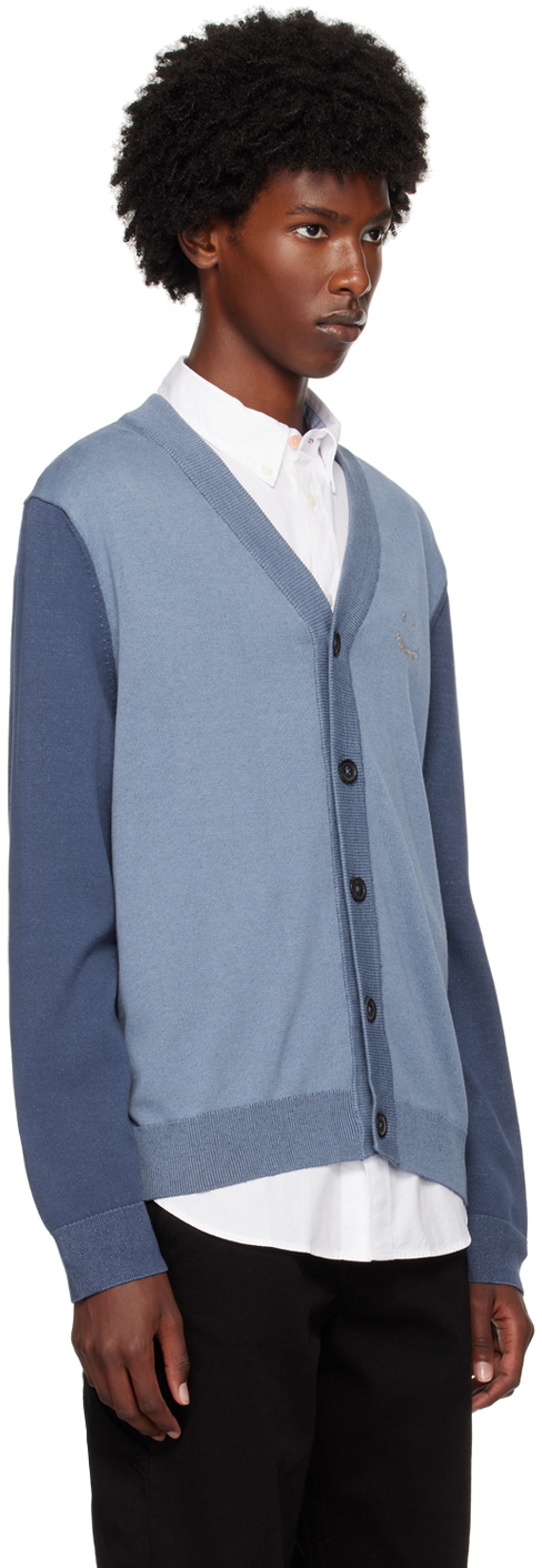 PS by Paul Smith Blue Happy Cardigan