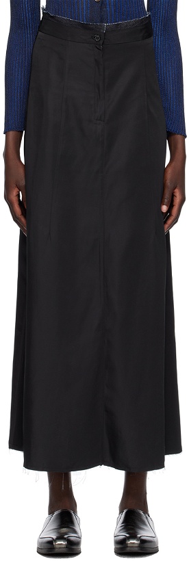 Photo: Our Legacy Black Bias Suiting Maxi Skirt
