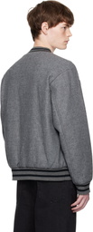 A.P.C. Gray Micka Bomber Jacket