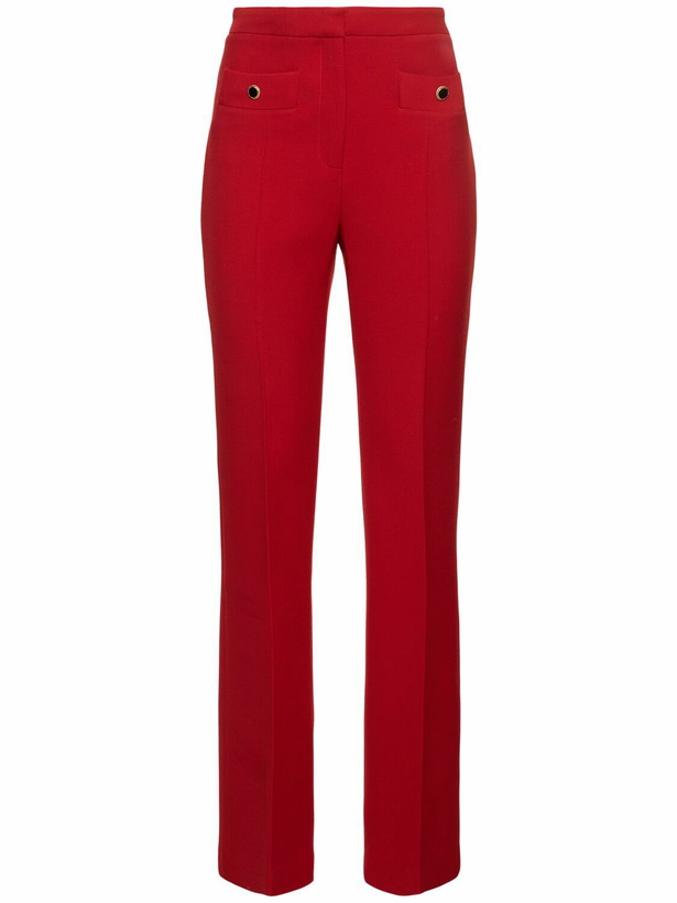 Photo: ALESSANDRA RICH Wool High Waisted Pants