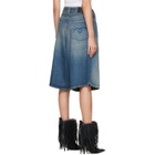 R13 Indigo Jesse Denim Shorts