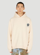 Floral Hooded Sweatshirt in Cream