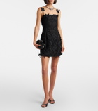 Blumarine Embroidered lace minidress
